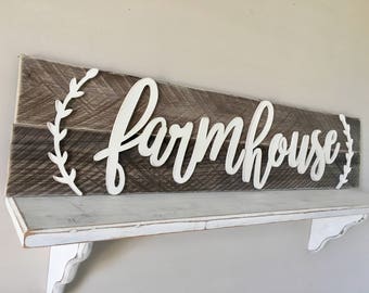 Farmhouse wood sign | Etsy