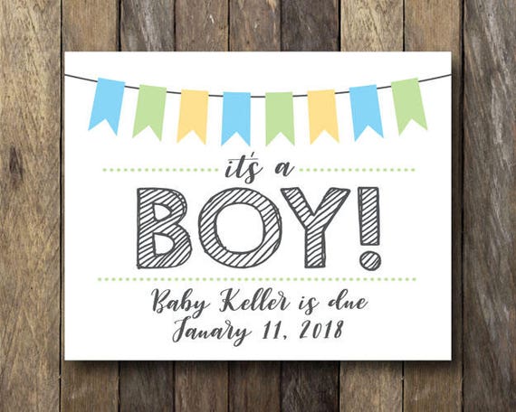 Printable Gender Reveal Sign Printable Pregnancy