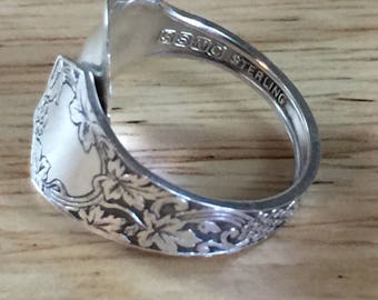 Sterling silver spoon ring