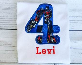 Last Minute Birthday Shirt- Transformers Inpired