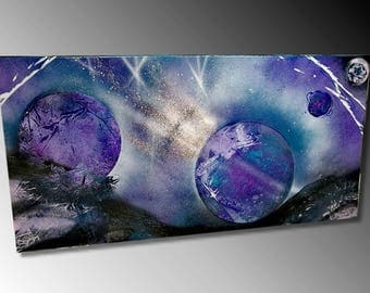Blue space painting modern painting
