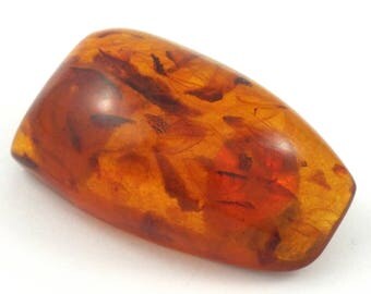 Genuine Baltic Amber Vintage Pin / Brooch - Signed