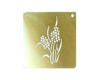 "Jason" brass stencil