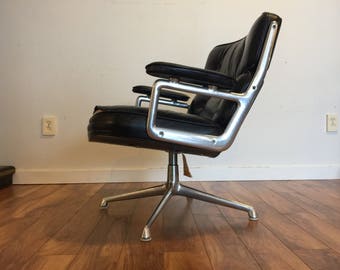Vintage Eames for Herman Miller Time Life Leather Executive Chair