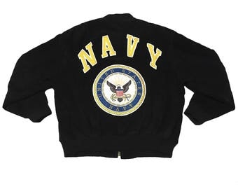 Navy jacket | Etsy