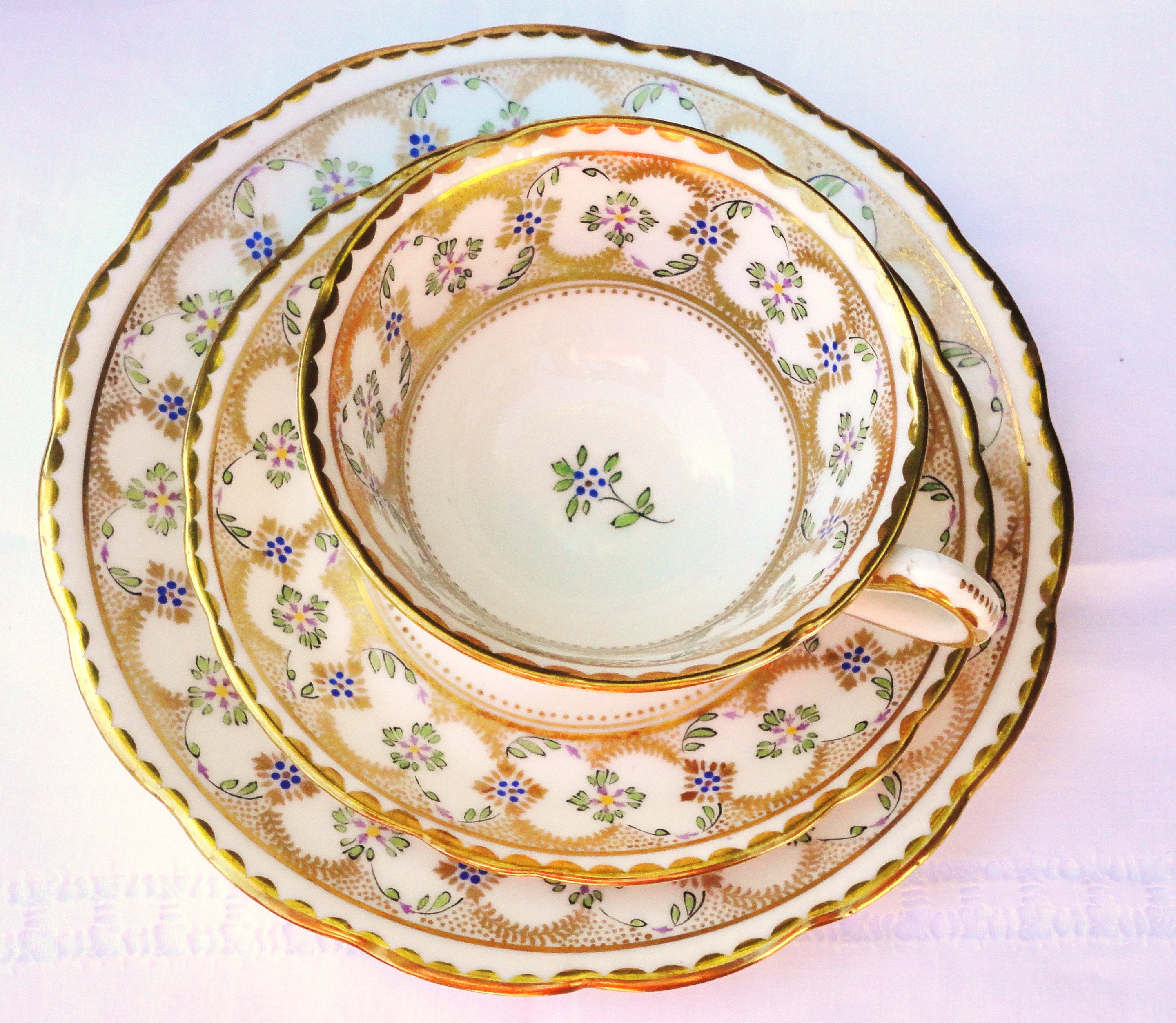 Tea cup Saucer Tea plate Teaset Trio Jackson Gosling English