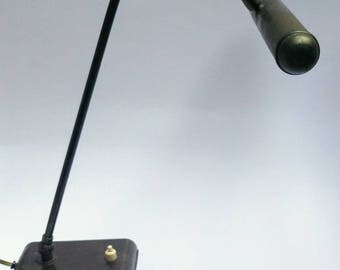 Vintage antique brass desk lamp industrial design