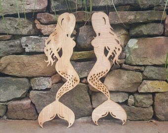 Wooden Mermaid Wall Decor wooden mermaid | etsy Wooden Mermaid Wall Decor wooden mermaid | etsy