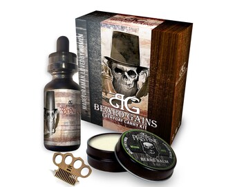 Presidential Every Day Carry Comb Kit: Beard Oil, Balm & BONUS FREE Mini Balm Comb W/ Optional Beard Conditioner ***Limited Time Offer Sale*