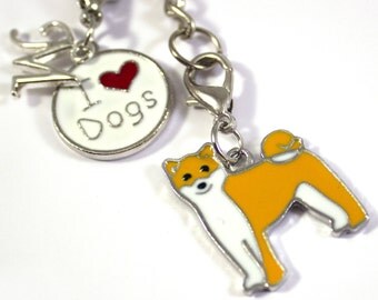 Ciondolo Cane Akita Inu – Pendente Placcato Oro 18k, Giallo, Unisex – Marca LW - Foto 5