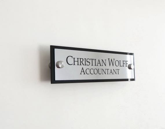 Executive Personalised Door Sign Custom Engraved Sign Wall