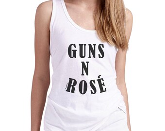Guns N Rose Tank Top, Rose Tank Top, Rose All Day Tank, Wine Lover Yoga Tank Top, Funny Drinking Tank, Funny Yoga Tank Top, Brunch Tank Top