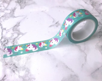 Unicorn Washi Tape // Decorative Paper Masking Drafter Planner Scrapbooking Tape