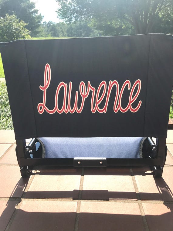 Bleacher Seat // Personalized // Vinyl Design // Stadium Seat