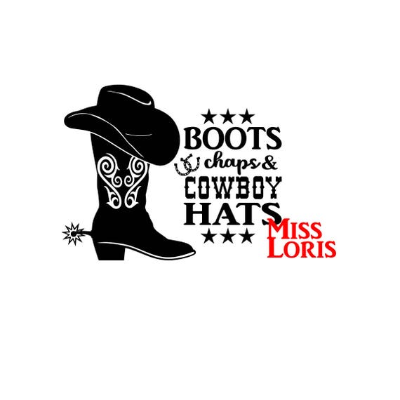 Download Boots Chaps Cowboy hats SVG DFX Cut file Cricut explore