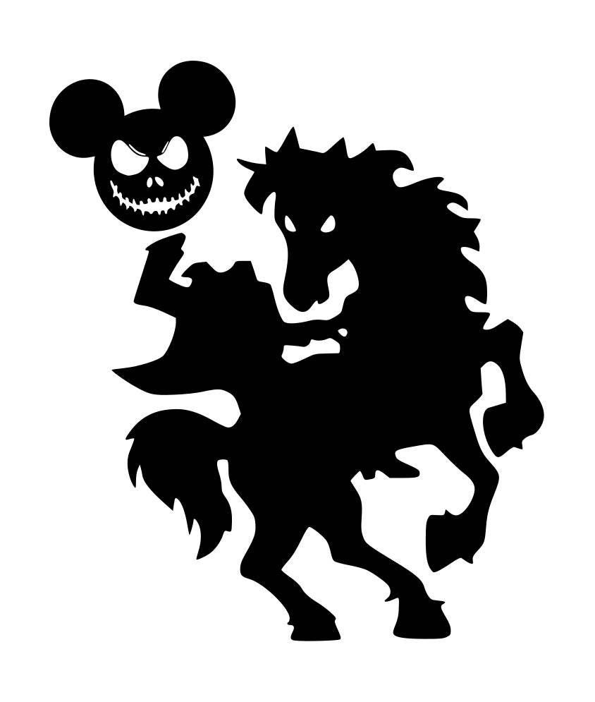 Download Headless Horseman Mickey Mouse Halloween SVG Vector File