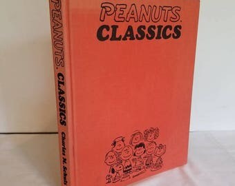 Vintage Peanuts Classics Comic Anthology, 1970, Charles M. Schulz, Red Hardback, Charlie Brown, Snoopy, Lucy, Classic Cartoons