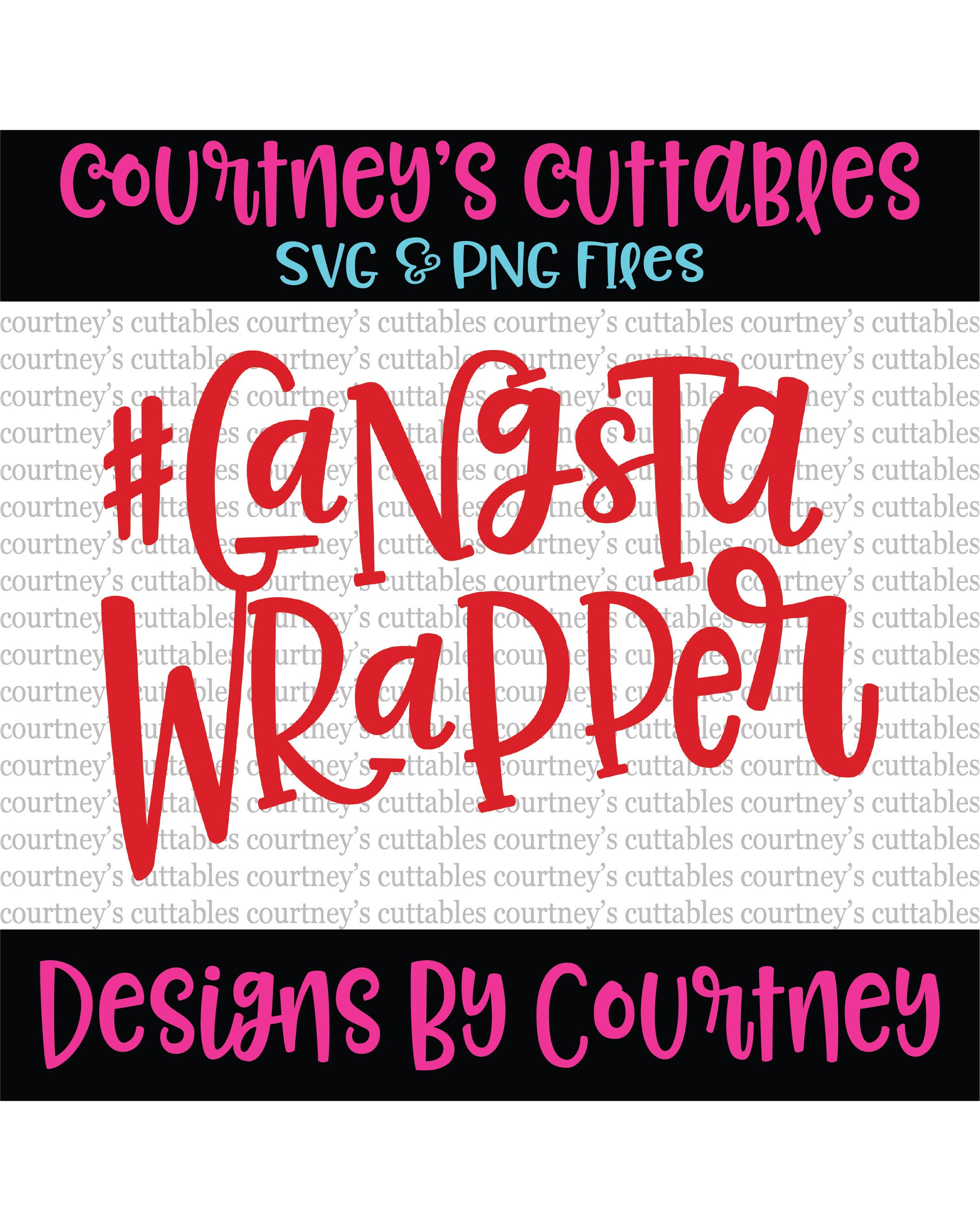 Download Gangsta Wrapper SVG File/ PNG File Christmas SVG Christmas