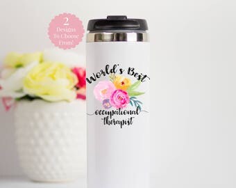 Occupational Therapy Travel Mug, OT Stainless Steel Travel Mug, Occupational Therapy Gift, Gift for Occupational Therapist, Gift for COTA