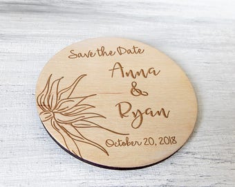 Save the Date Wedding Save the Date Magnet Save the Date Rustic Wedding Invitation Wedding Magnet Personalized Wooden Magnets Wedding Favors