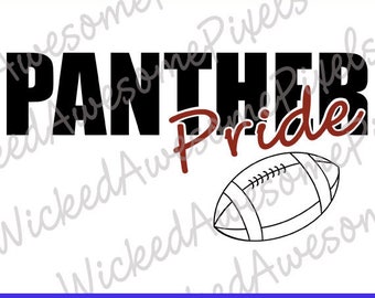 Panthers svg, School Team svg, Panther Pride, Panthers Cut File, School Sport svg, Panthers Iron On, Digital Download, Football svg
