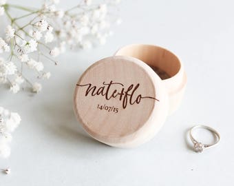 Custom Wood Ring Box, Personalised Wooden Ring Box, Rustic Wood Ring Box, Wood Ring Bearer Box, Custom Ring Box, Proposal Box, Wood Ring Box