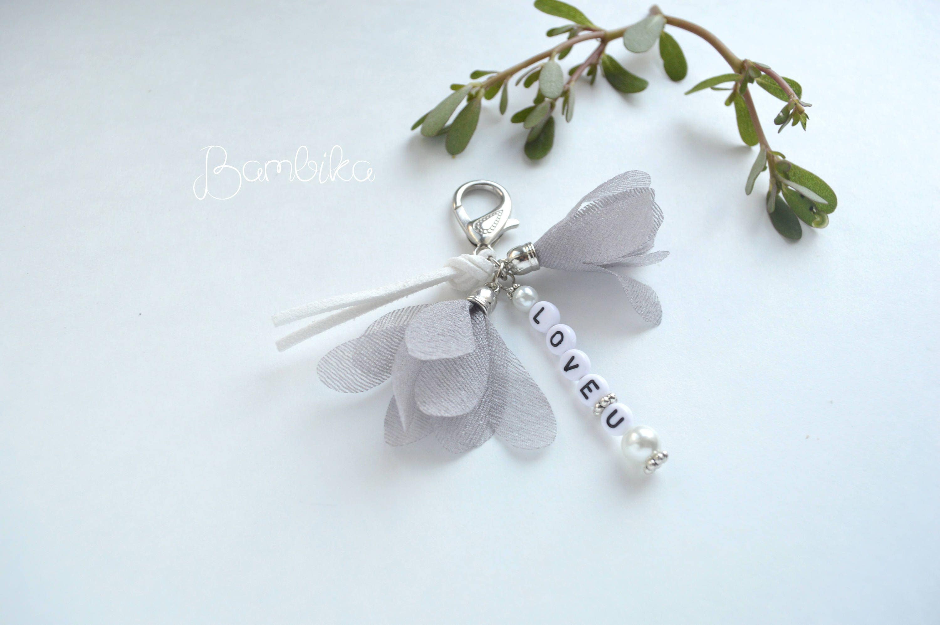 Personalized Keychain With Letters Love Key Chain Gift Best Friend