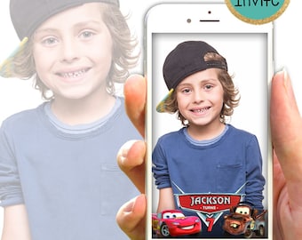 Cars Geofilter // Disney Cars Geofilter // Disney Pixar Custom Geofilter Snapchat // Lightning Mcqueen Snapchat // tow mater Snapchat