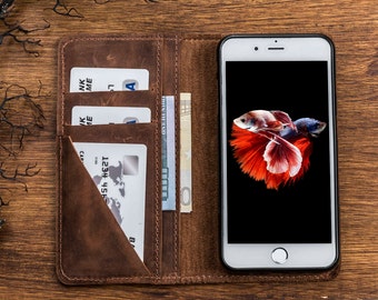 iPhone 7 Wallet Case, Father's Day Gift, iPhone 7 Plus Case, Leather iPhone Case, Leather iPhone 7, iPhone 7 Plus Wallet, iPhone 7 Case
