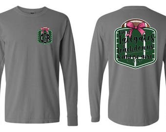 Tailgates and Touchdowns Kinda Girl Tshirt | Comfort Colors Long Sleeve Tshirt | Football Shirt | Football Mom Shirt | Football Saturdays