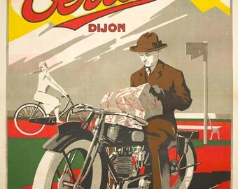 Terrot of Dijon, size A2 advertising poster.
