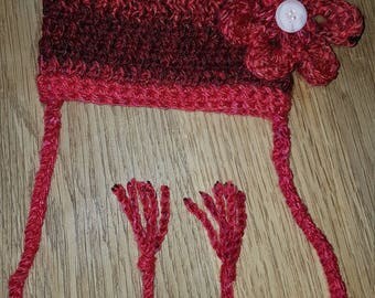 Newborn baby hat, crocheted with love