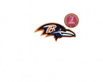 Baltimore Ravens 7 Sizes Sport Team Embroidery Design instatnt download machine embroidery pattern