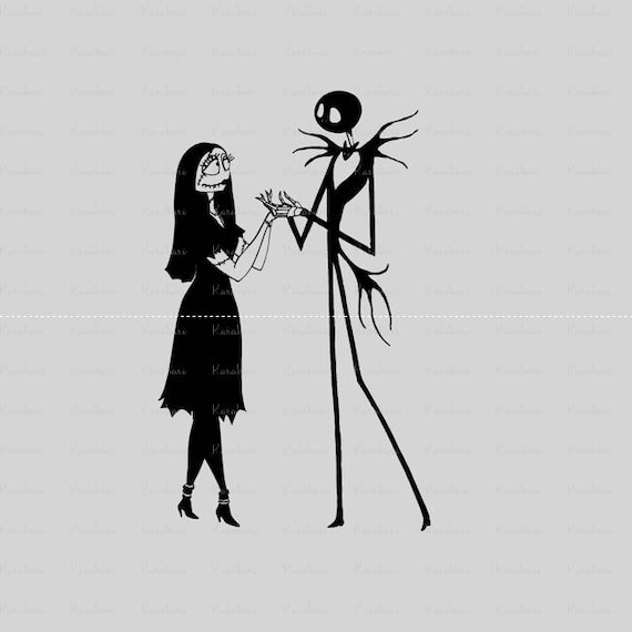 Download Nightmare before Christmas svg jack and sally loveCut files