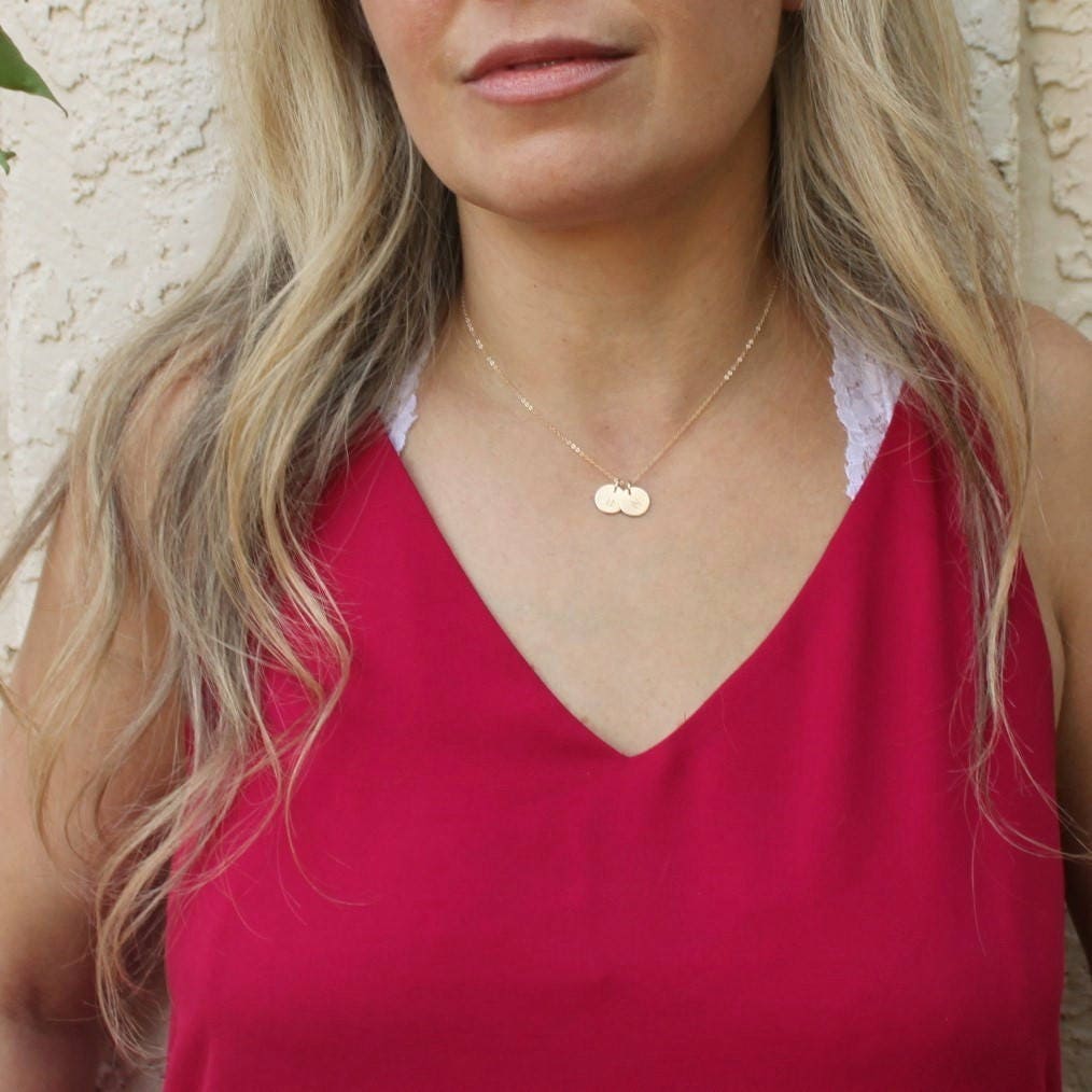 Dainty Initial Necklace Personalized Necklace Initial