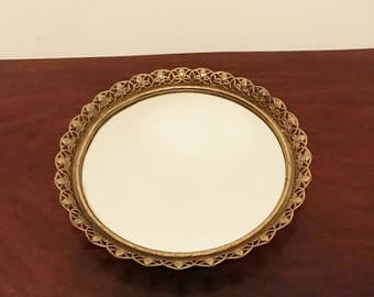 Vintage Mirror Tray / Mid-Century / You Can Hang it Too!