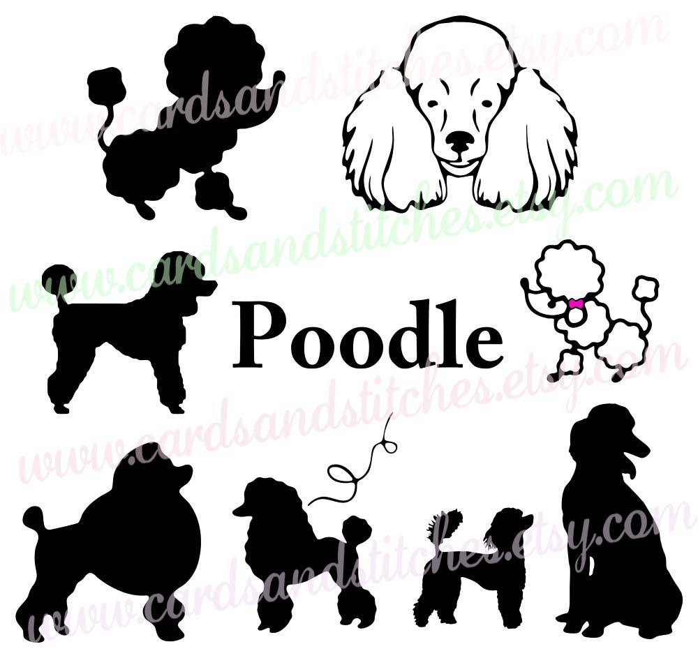 Download Poodle SVG Poodle Silhouettes Dogs SVG Digital Cutting