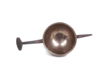 Vintage Denmark Jigger Silver Plate Mad Men Barware Shot Glass Alcohol Measure Cup 3 CL Tilt Jigger