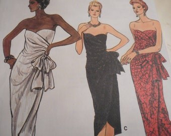 Vintage 1970's Vogue 9285 Dress Sewing Pattern Size 12 Bust 34