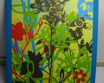 Calypso Blooms on Blue 7-Card Box