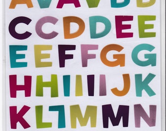 alphabet stickers etsy