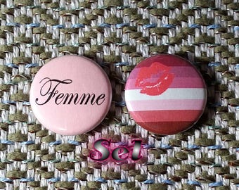 Femme Buttons - Set of 2