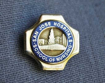 Vintage 10K San Jose Hospitals School of Nursing Pin 1974
