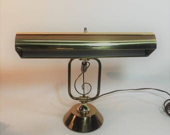 Vintage Brass Piano Lamp With Treble Clef, Desk Lamp Adjustable
