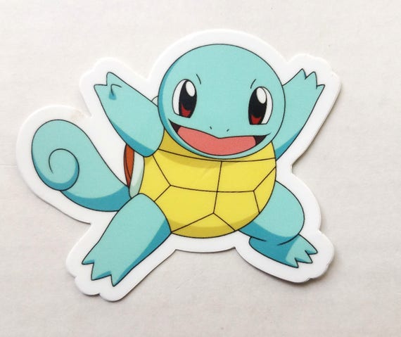 Party Hard Squirtle Pokemon Vinyl Sticker