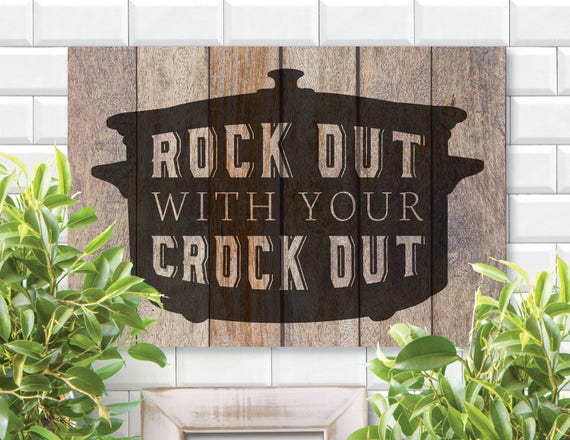 Download Rock out with your Crock Out Cricut File Silhouette File