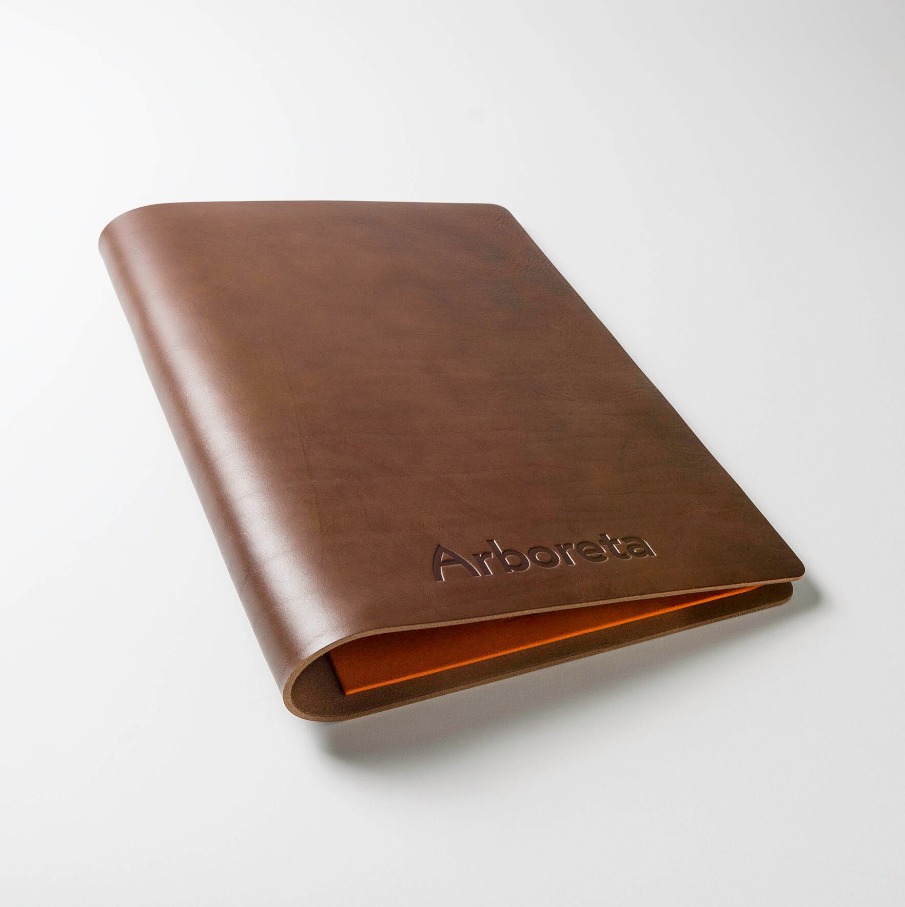 Brown Leather Portfolio Book Any Size, Portrait or Landscape Ideal