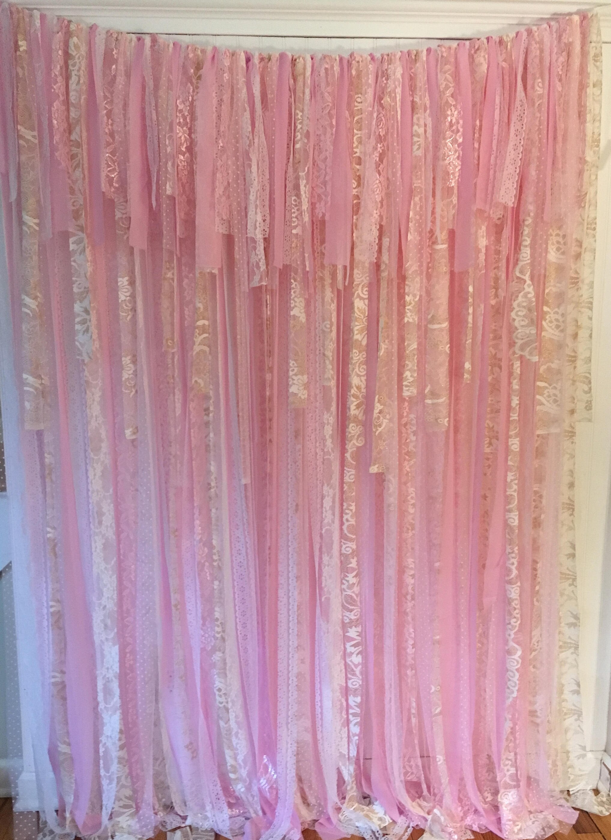 Pink gold Backdrop fabric backdrop lace backdrop Wedding