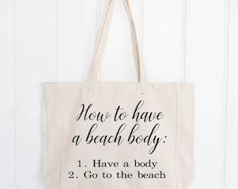 funny beach bags