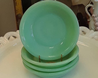 Vintage Fire King Restaurant Style Jadeite 4 3/4" Small Fruit/Dessert Bowl!